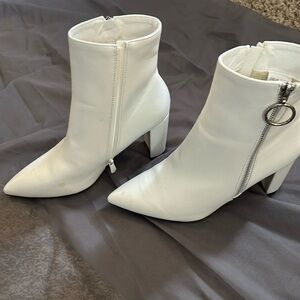 Brand new white ankle boots. Originally paid Dressy & stylish .